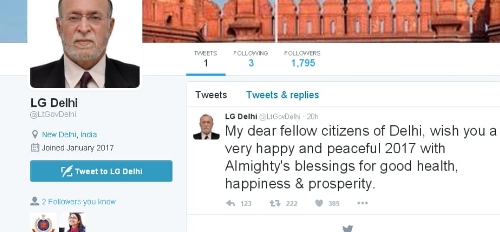 several fictitious accounts on Twitter in the name of anil baijal