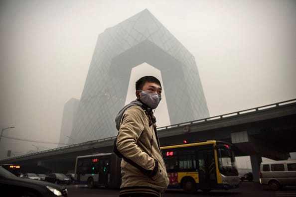New Year celebrations fade in China due to heavy pollution