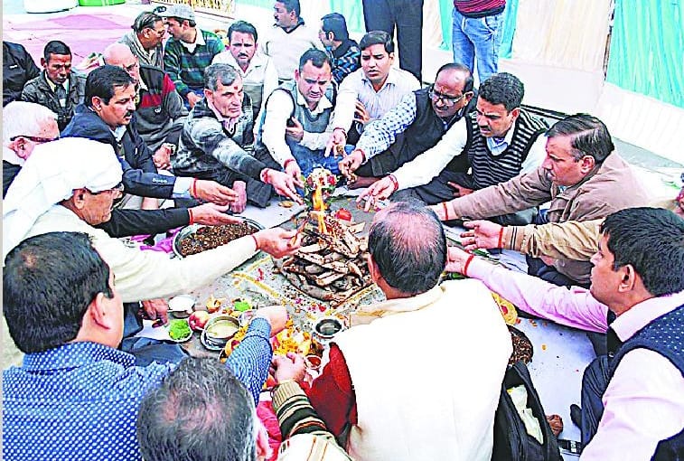 New Year celebration at the reception, Jume Shrwasi