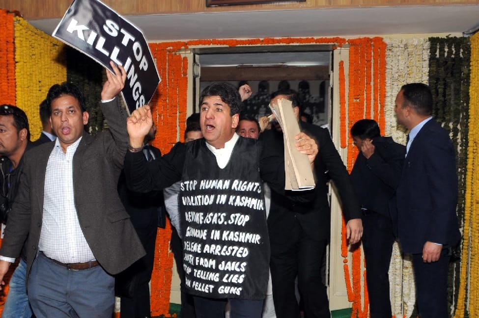 opposition walkout from jammu kashmir assembly