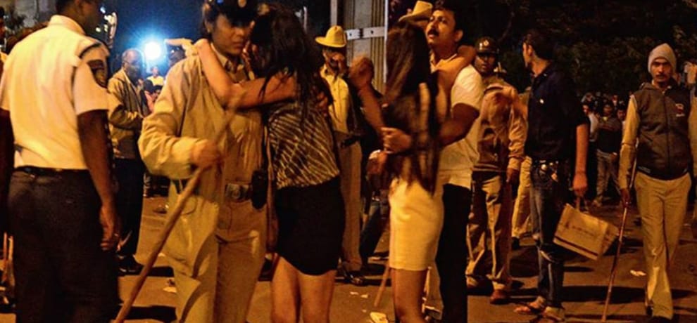 After the celebration continued vomiting and fights, it was the UK-Bangalore sight