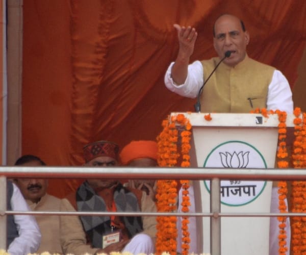 Getting to rally hard, not where to go Rajnath Singh