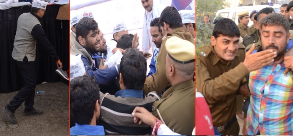 So..kejriwal was not the target of shoe throwing 