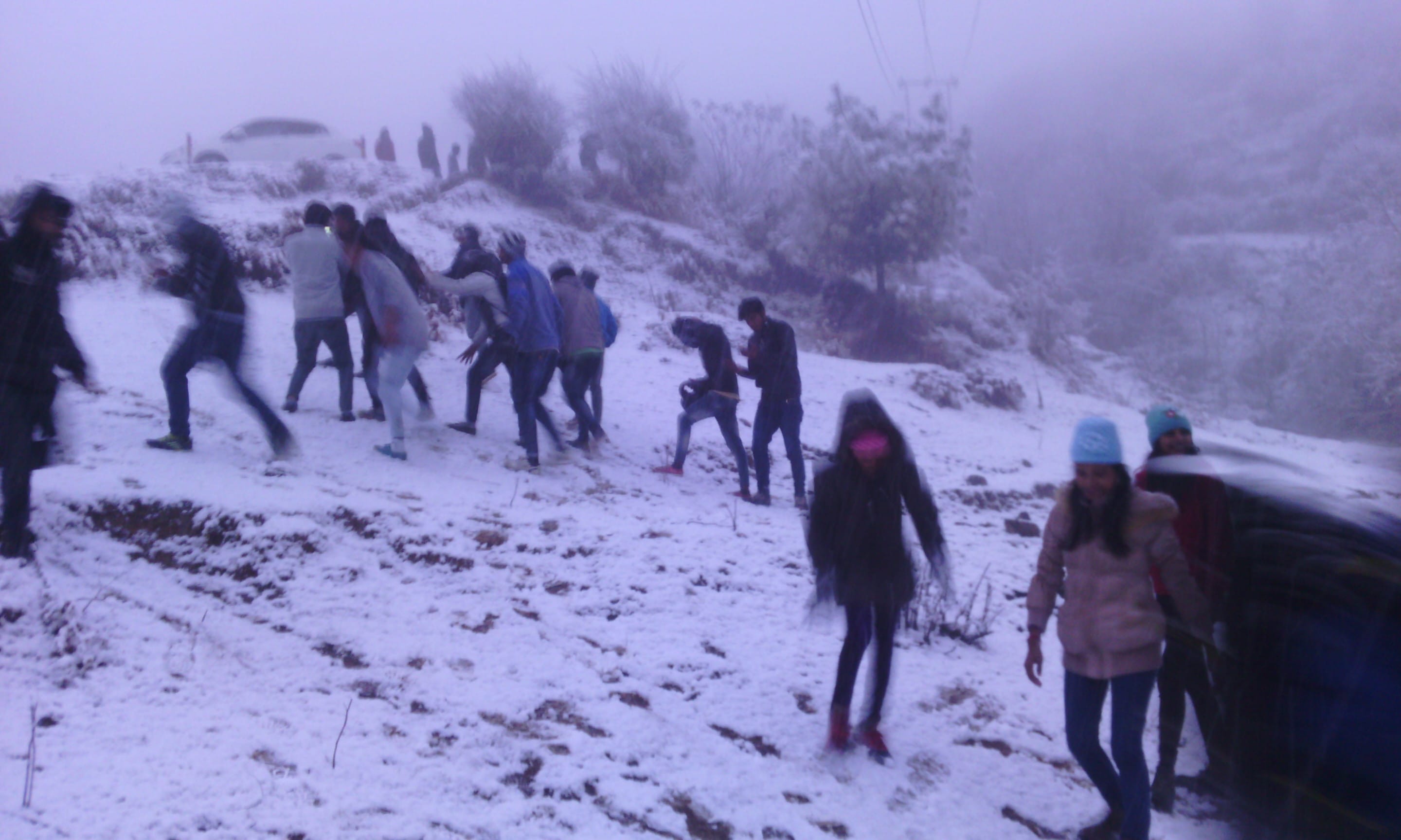 snowfall makes more beautiful to auli.