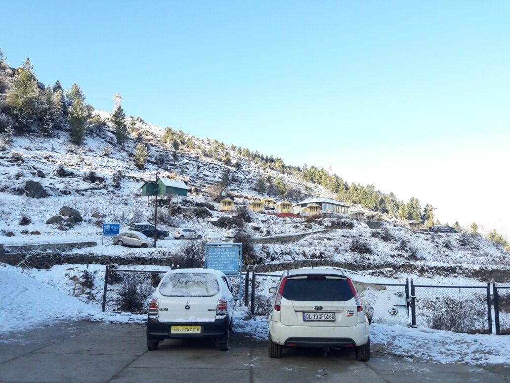 snowfall makes more beautiful to auli.