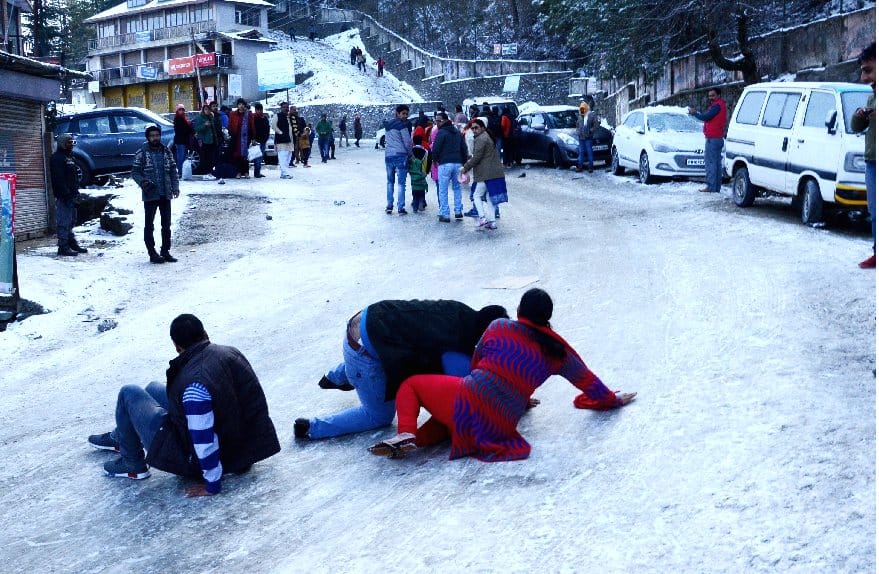 New Year Celebration with Snowfall at shimla.