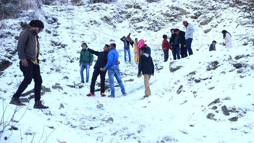 New Year Celebration with Snowfall at shimla.