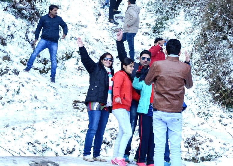 New Year Celebration with Snowfall at shimla.