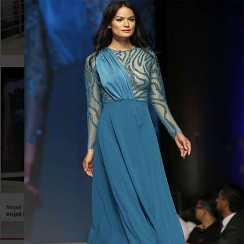 Nepal's first trans model to walk the ramp at Lakme Fashion Week in Mumbai