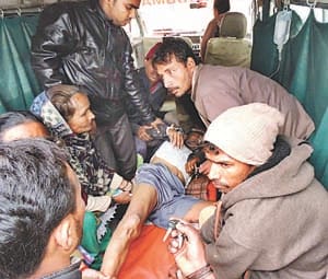accident in babuganj village