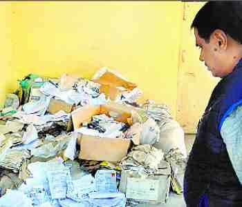 ration cards application were found in the litter