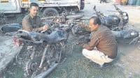 fatehabad, 8 bikes found in pond, police , fatehabad,  harayana
