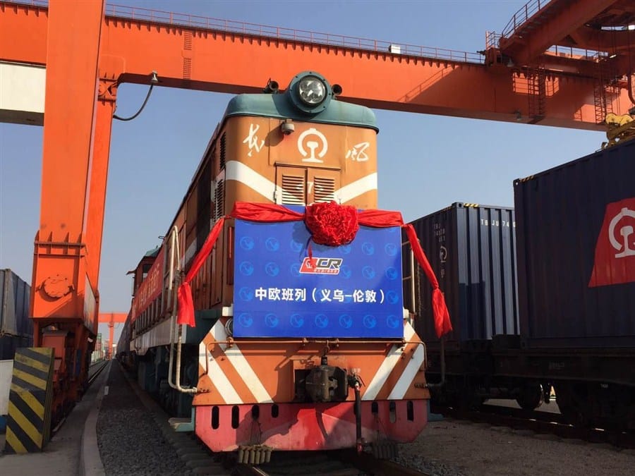China introduced freight train to London