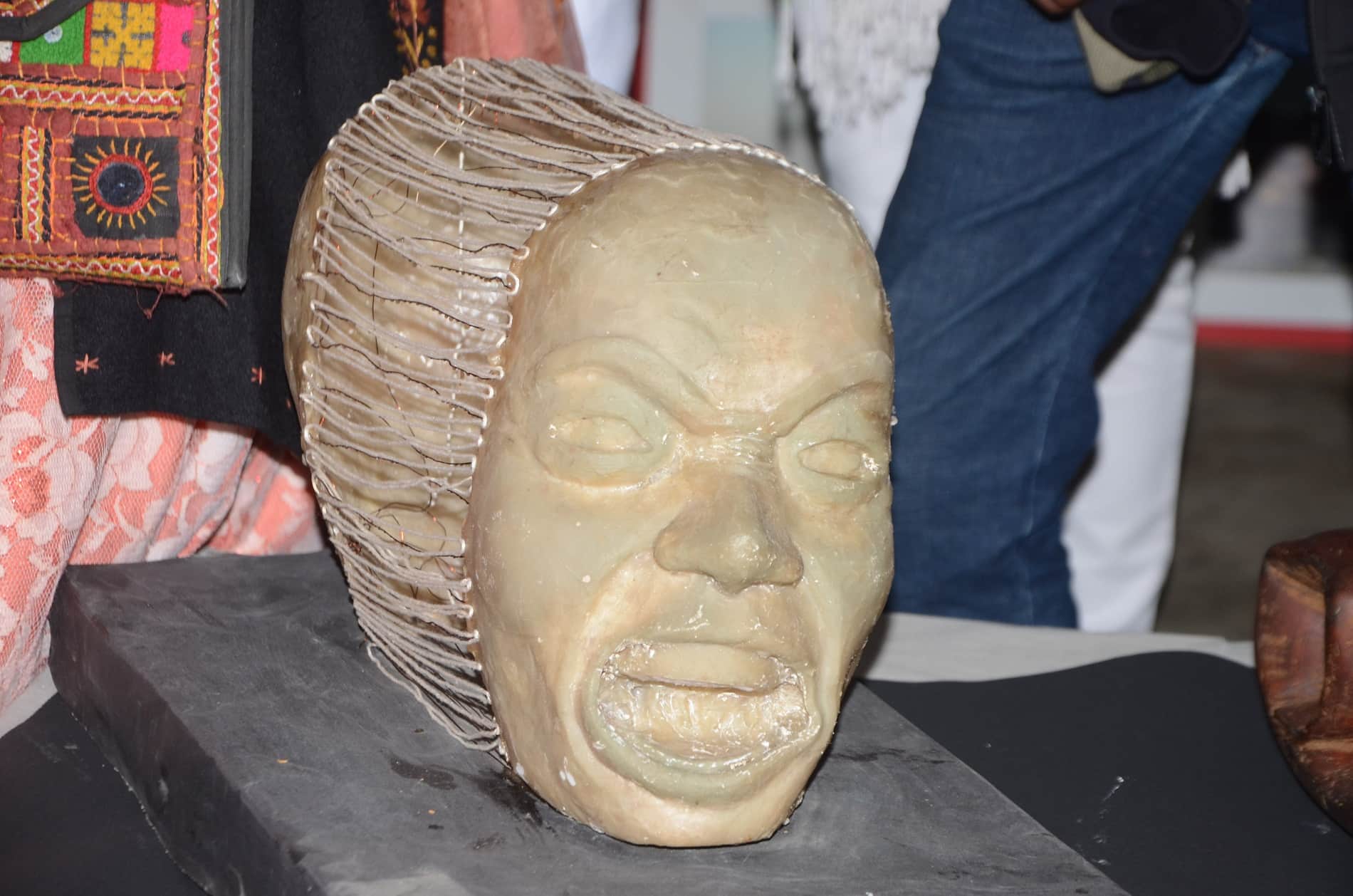 handcraft exhibition at assi ghat attract people