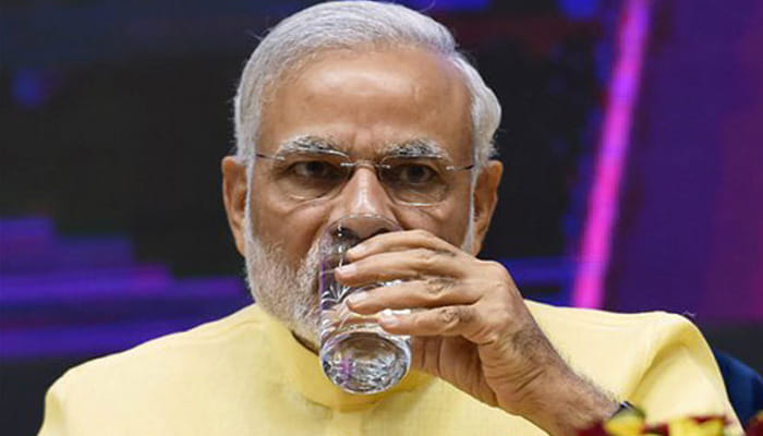 prime minister took luke warm water in lucknow instead of variety of food