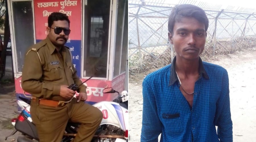 policeman saved woman life in lucknow