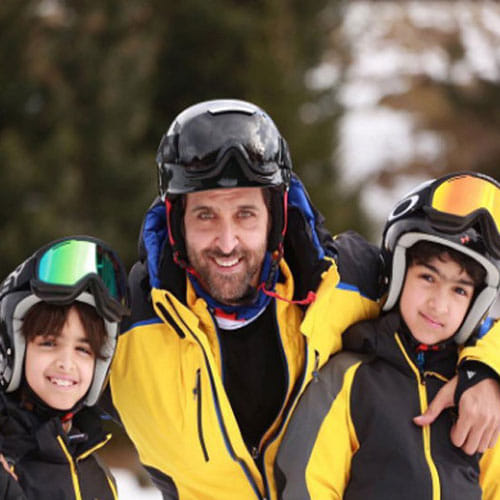 hrithik roshan in vacation with ex wife and sons