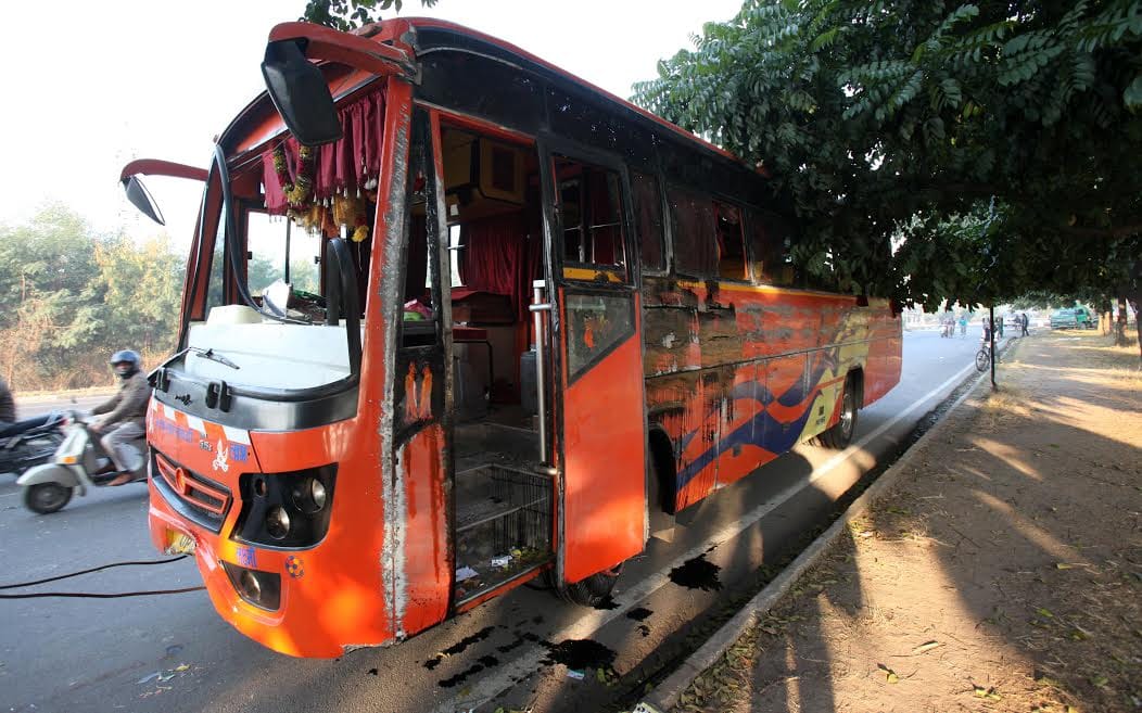 tourists bus accident at chandigarh, many people critically injured