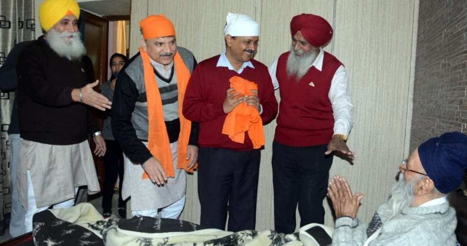 aap national convenor and delhi cm arvind kejriwal at mohali