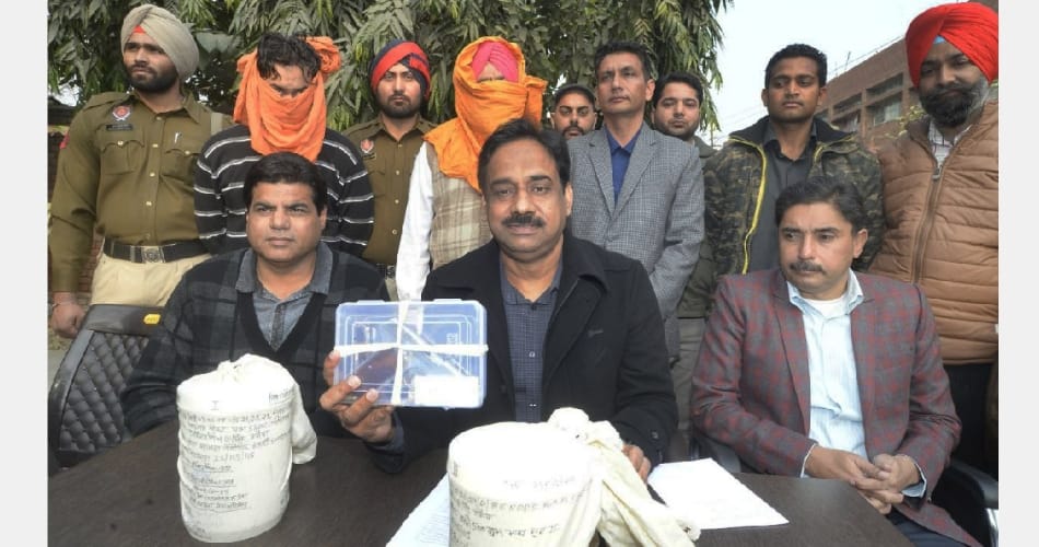 son of former women sarpanch arrested with heroin in amritsar punjab