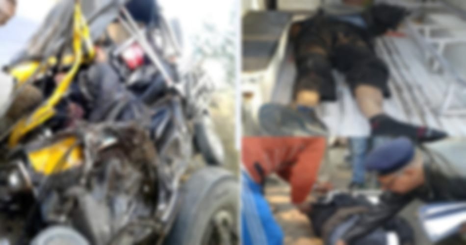 auto and truck accident on highway at karnal, two boys killed on the spot