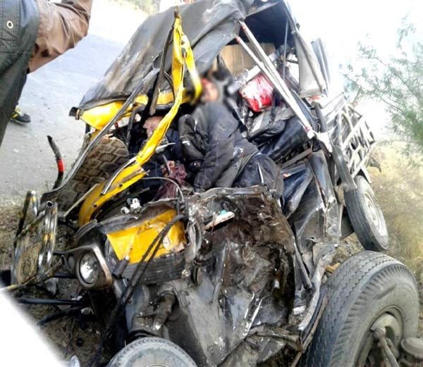 auto and truck accident on highway at karnal, two boys killed on the spot