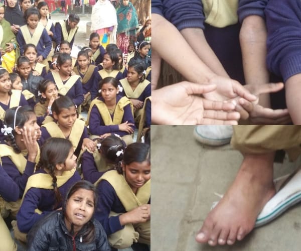 A warden tortured students in lucknow.