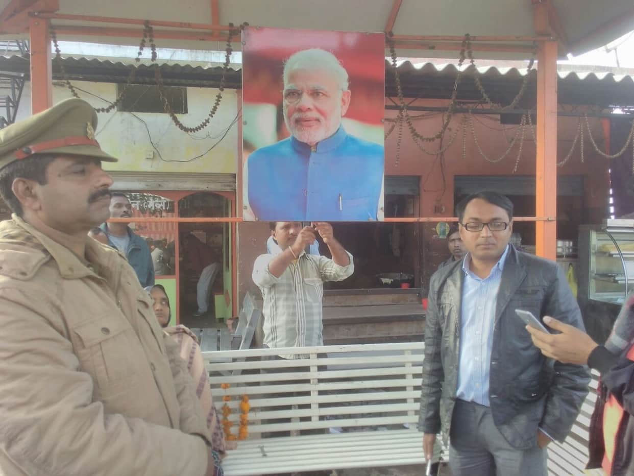  up assembly elections posters removed in varanasi, jaunpur
