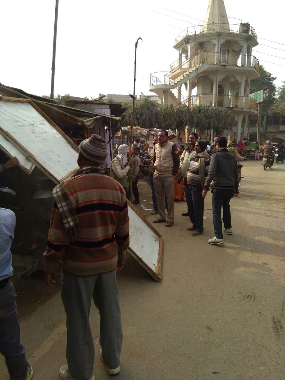  up assembly elections posters removed in varanasi, jaunpur