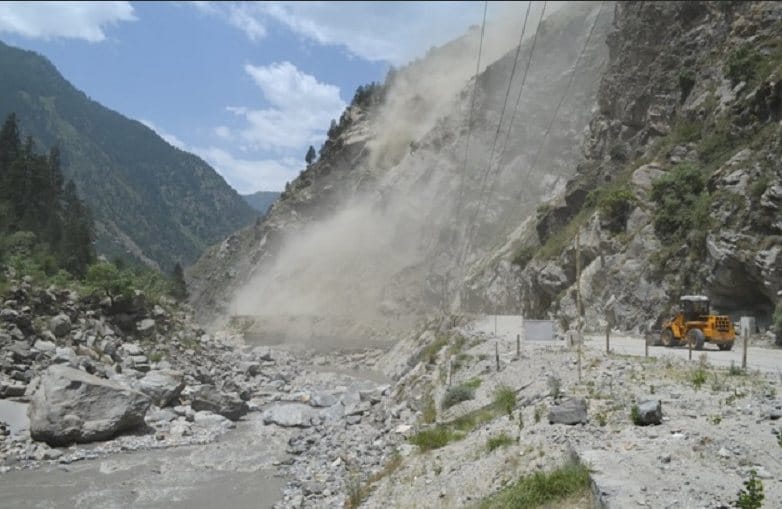 Four Labourer Killed in Land Slide Near Rampur.