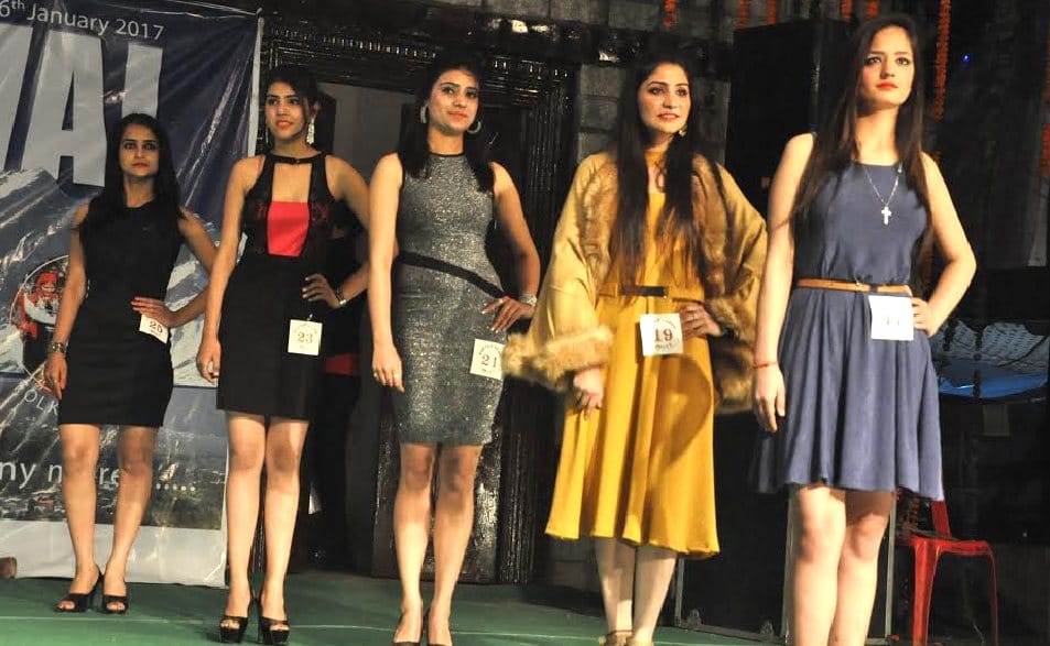 Manali Winter Queen Competition at Manali, live photos.