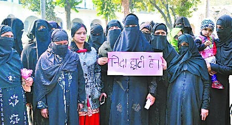 Women walked in opposition to Nida