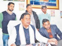 rajkumar saini, press brefing, statement for jat aarakshan, kaithal