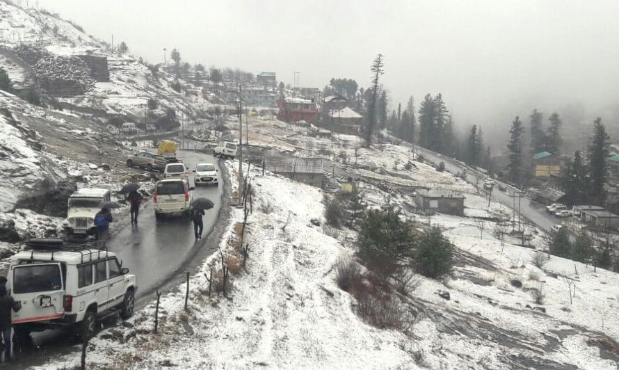 Fresh Snowfall in Himachal, Forecast of Heavy Snowfall in Himachal.