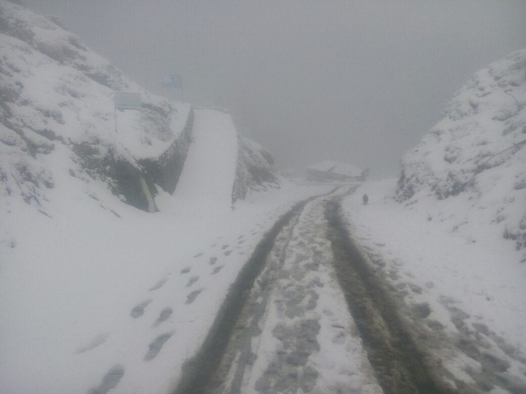 snowfall in pangi