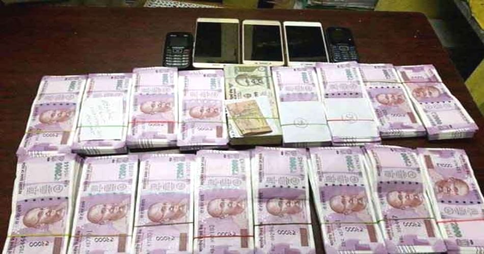 Police recovered 25 lakh bur shows only 6 lakh, Kurukshetra, Haryana