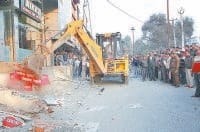 sonipat, without notice action taken, businessmen angry