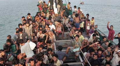 Rohingya child lying still on banks of river remembered aylan kurdi