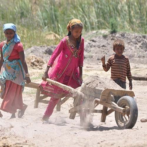 aroung two hundred child rescued from bricks knill in Telangana
