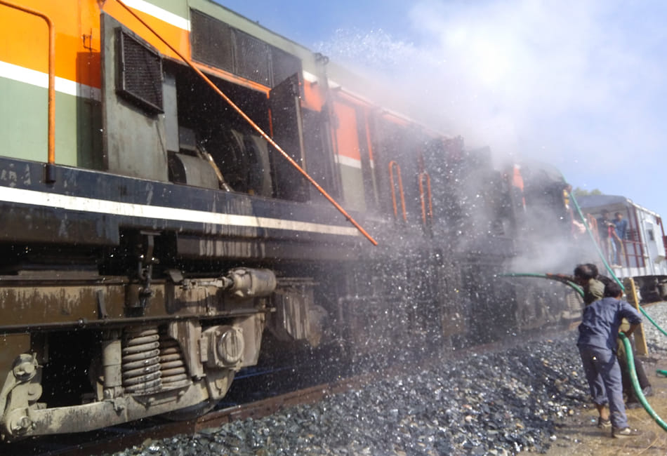 marudhar engine in fire