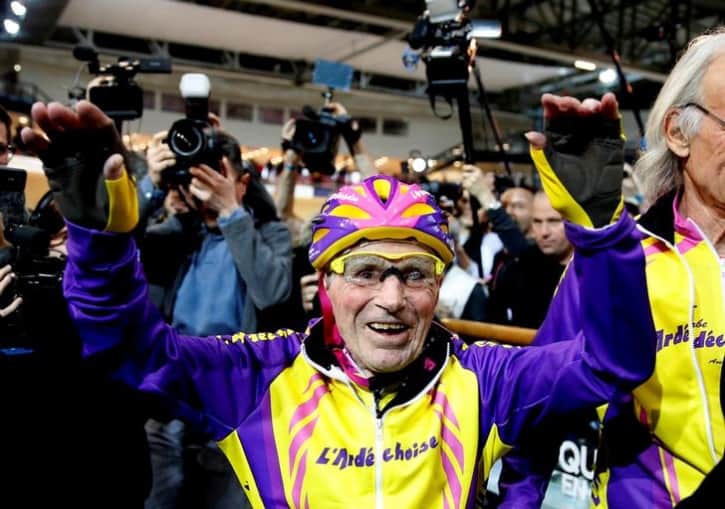 French cyclist Robert Marchand sets new record aged 105