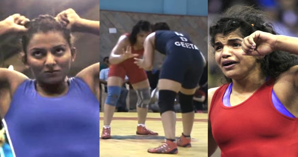 sakshi malik and geeta phogat match in pro kushti league 2