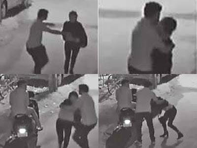Shameful: molestation with another woman in Bangalore, photos capture in CCTV