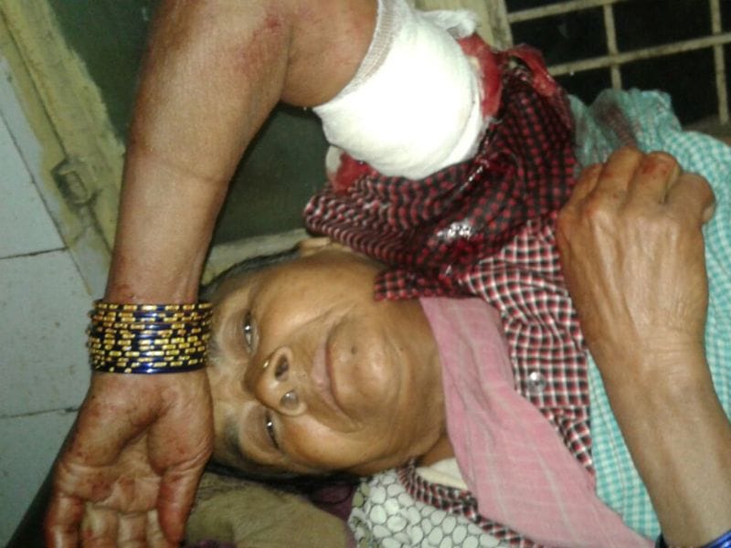 Mother shot at paying for wine