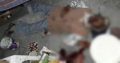 oldman killed by Brick, bloodied body was found at pinjore