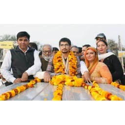 Shooter won Gold medal, Harsh Beniwal, Sirsa