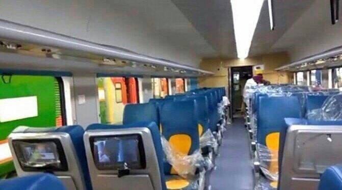 Windows of newly launched Tejas Express damaged by unknown people