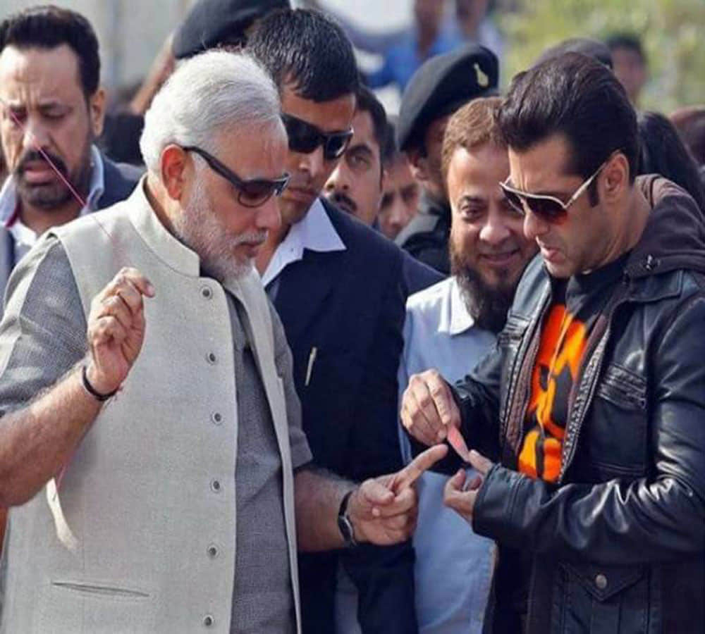 salman khan bandage pm modi finger