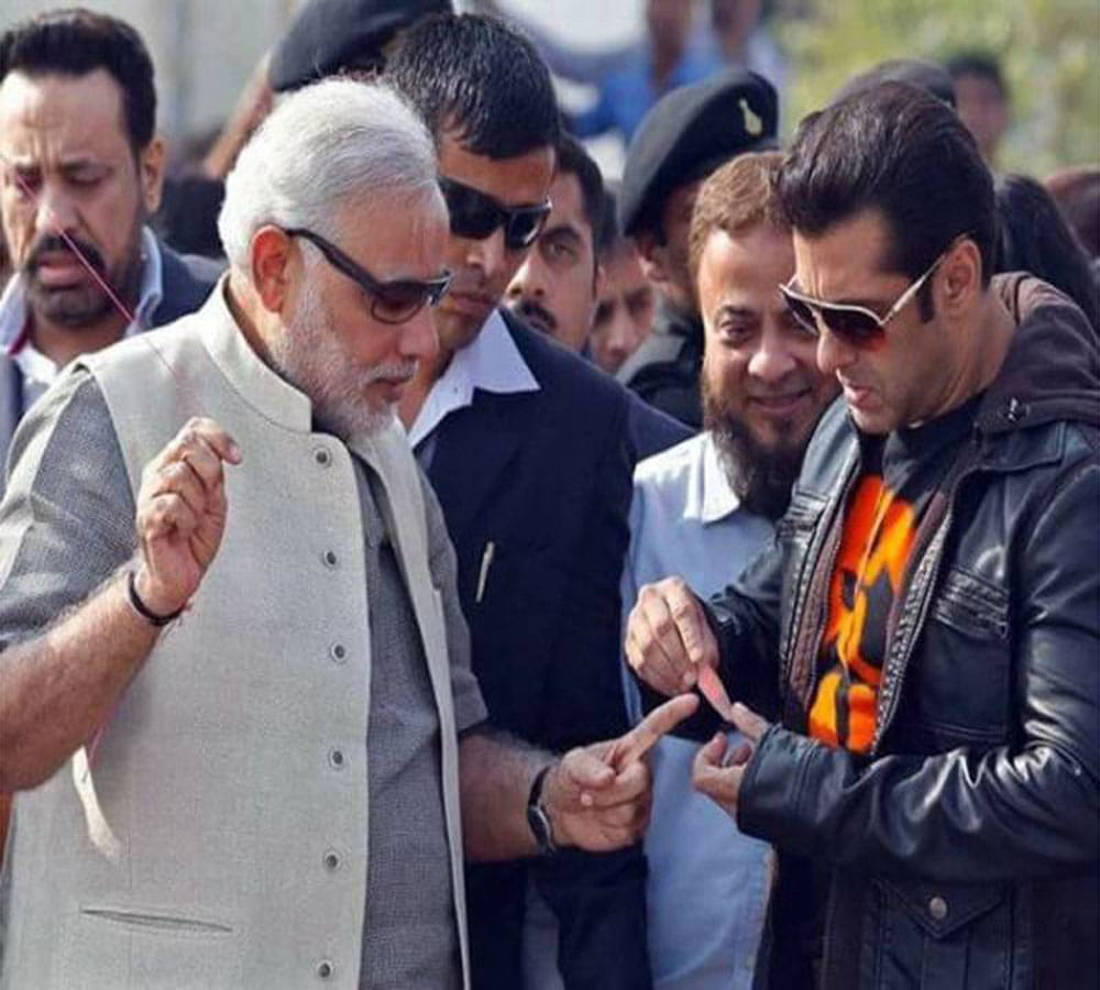 salman khan bandage pm modi finger