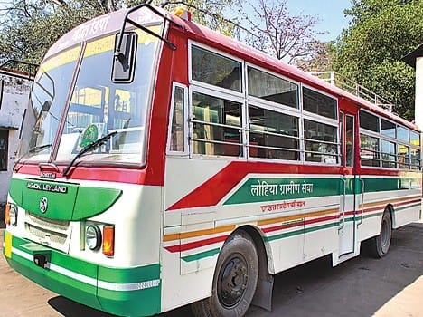 lohia bus painted in sp colour
